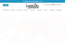 Tablet Screenshot of lightbulbwholesaler.com